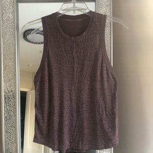 Purple lululemon muscle tee